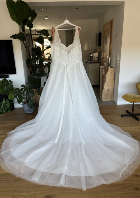 Second Hand Brautkleid Amera Vera Einmal Prinzessin A-Linie Gr. 54 Neu & ungetragen Foto 1