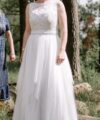 Second Hand Brautkleid THEIA Calista A-Linie Gr. 40 Maßgeschneidert Foto 2