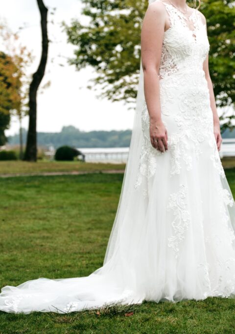 Second Hand Brautkleid Meerjungfrau Gr. 36 Maßgeschneidert Foto 1