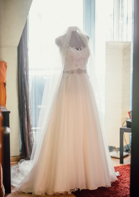 Second Hand Brautkleid A-Linie Gr. 38 Foto 1