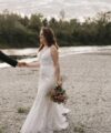 Second Hand Brautkleid Martina Liana 905CR Fit and Flare Gr. 44 Foto 2