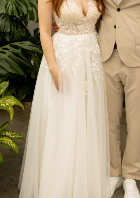 Second Hand Brautkleid Cecile CEC11M1 A-Linie Gr. 34 Foto 1