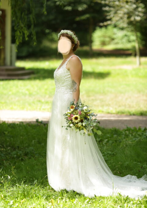Second Hand Brautkleid Lenovia A-Linie Gr. 42 Foto 1