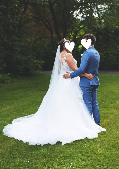 Second Hand Brautkleid St. Patrick Pronovias Madeleine Prinzessin Gr. 42 Mageschneidert Foto 1