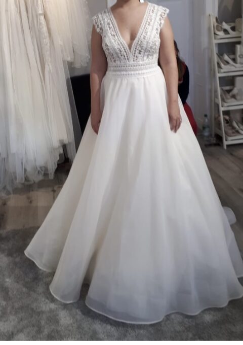 Second Hand Brautkleid Enzoani A-Linie Gr. 40 Neu & ungetragen Foto 1