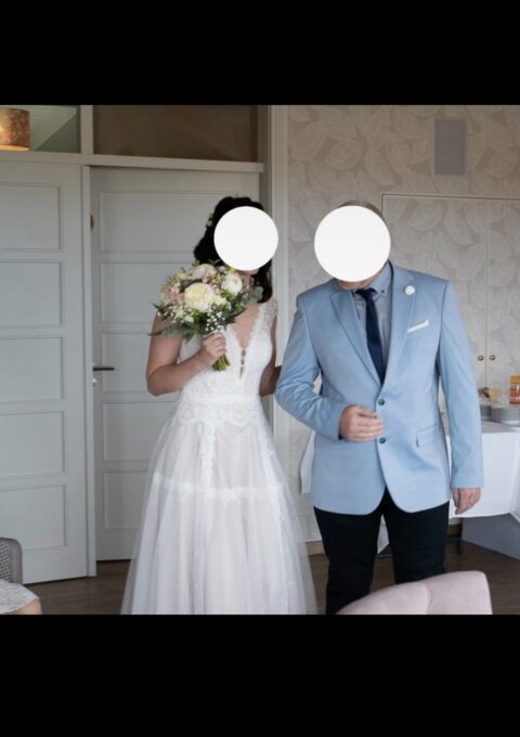 Second Hand Brautkleid A-Linie Gr. 38 Foto 1