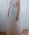 Second Hand Brautkleid Modeca A-Linie Gr. 40 Maßgeschneidert Foto 1