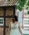 Second Hand Brautkleid A-Linie Gr. 44 Foto 1