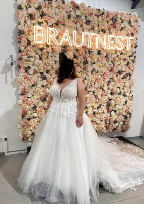 Second Hand Brautkleid A-Linie Gr. 46 Foto 1