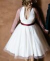 Second Hand Brautkleid www.zauberkleid.de A-Linie Gr. 42 Maßgeschneidert Foto 1