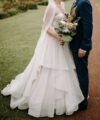 Second Hand Brautkleid Essense of Australia D2894CR A-Linie Gr. 38 Foto 3