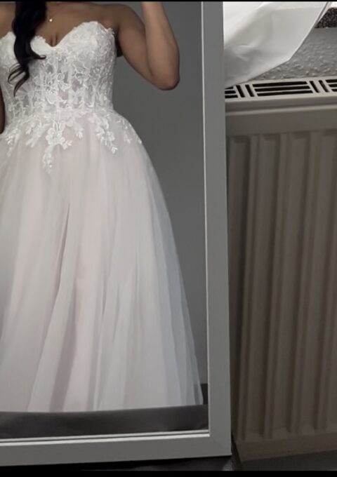 Second Hand Brautkleid Bridonista C23-C24 A-Linie Gr. 38 Neu & ungetragen Foto 1