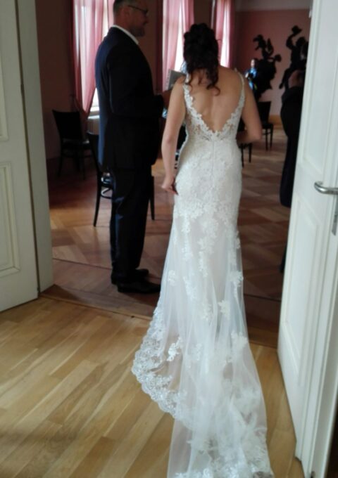 Second Hand Brautkleid Lina Becker LB2101 Fit and Flare Gr. 36 Foto 1