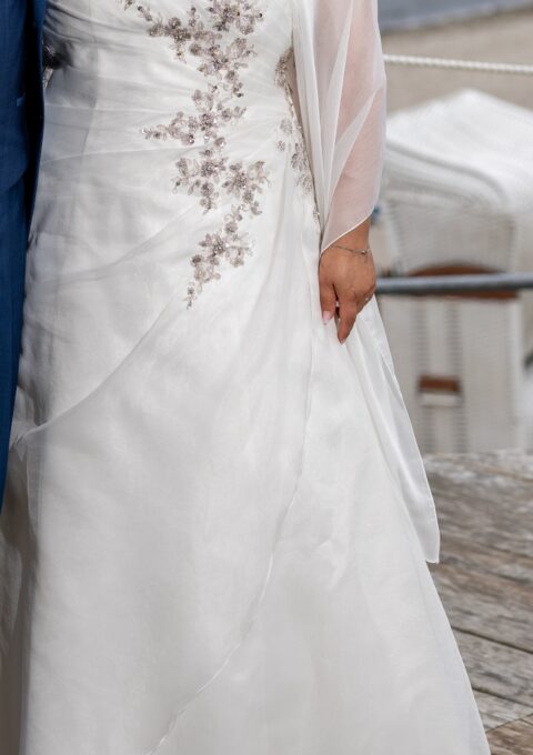 Second Hand Brautkleid Weddiny Senorita A-Linie Gr. 42 Maßgeschneidert Foto 1