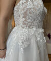 Second Hand Brautkleid Bianco Evento A-Linie Gr. 44 Neu & ungetragen Foto 5