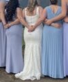 Second Hand Brautkleid maßgeschneidert Fit and Flare Gr. 42 Foto 3
