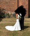 Second Hand Brautkleid Diane Legrand 7301 Fit and Flare Gr. 34 Foto 3