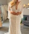 Second Hand Brautkleid Nana Couture NC3144 Boho Gr. 42 Neu & ungetragen Foto 1
