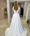 Second Hand Brautkleid Bianco Evento Pola A-Linie Gr. 44 Foto 6