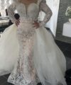Second Hand Brautkleid Türkei Meerjungfrau Gr. 40 Foto 1