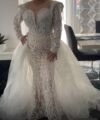 Second Hand Brautkleid Türkei Meerjungfrau Gr. 40 Foto 3