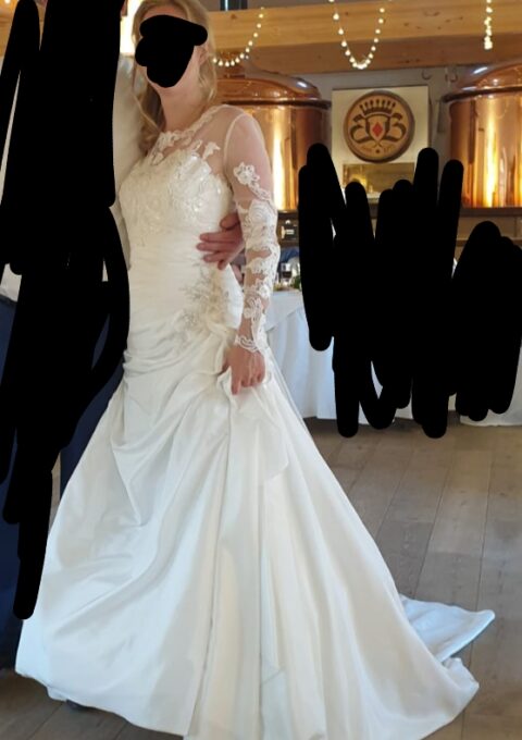 Second Hand Brautkleid Standesamt Gr. 34 Foto 1