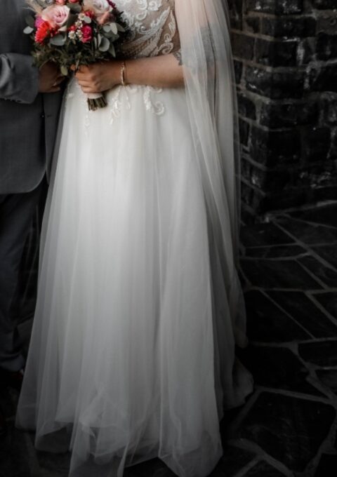 Second Hand Brautkleid Elizabeth Passion / Mode de Pol Fit and Flare Gr. 52 Foto 1