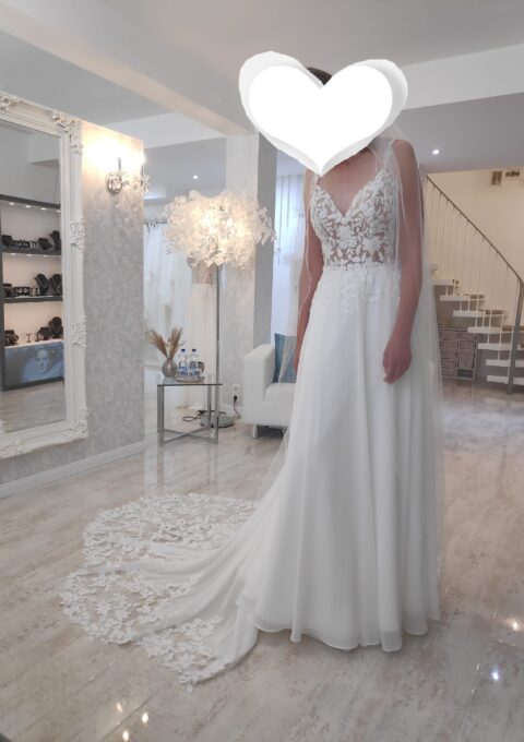 Second Hand Brautkleid Renger A-Linie Gr. 36 Foto 1