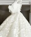 Second Hand Brautkleid maßgeschneidert Prinzessin Gr. 34 Maßgeschneidert Foto 4