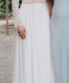 Second Hand Brautkleid Victoria Rüsche Fit and Flare Gr. 34 Foto 4