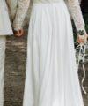 Second Hand Brautkleid Victoria Rüsche Fit and Flare Gr. 34 Foto 5