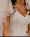 Second Hand Brautkleid Agora 16-20 A-Linie Gr. 38 Foto 6
