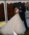 Second Hand Brautkleid Agora 16-20 A-Linie Gr. 38 Foto 8