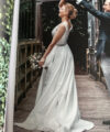 Second Hand Brautkleid Bianco Evento A-Linie Gr. 36 Foto 2