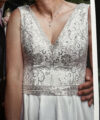 Second Hand Brautkleid Bianco Evento A-Linie Gr. 36 Foto 3