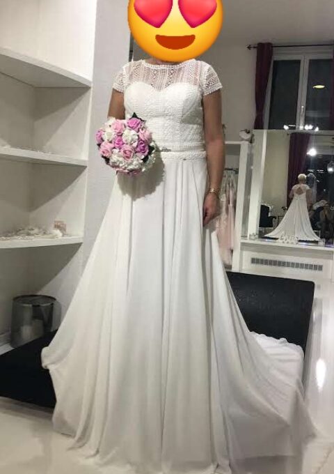 Second Hand Brautkleid Angela Bianca A-Linie Gr. 38 Foto 1