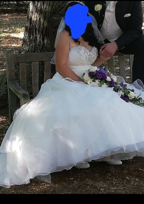 Second Hand Brautkleid A-Linie Gr. 44 Foto 1
