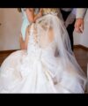 Second Hand Brautkleid Morilee / Madeline Gardner A-Linie Gr. 38 Foto 5