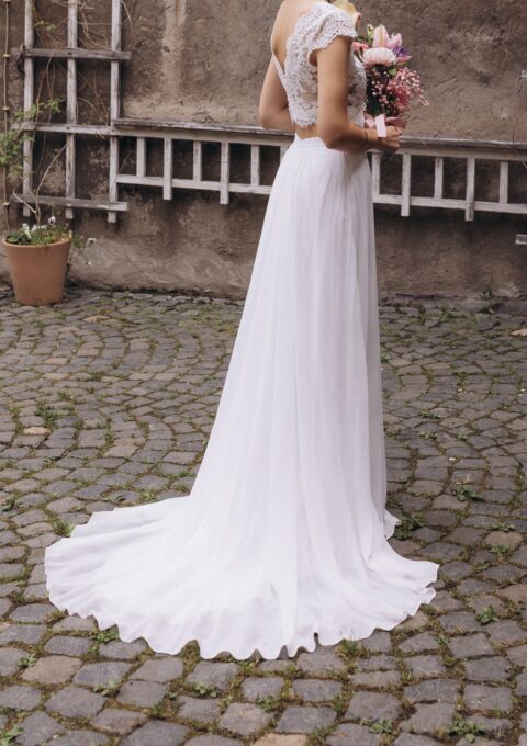 Second Hand Brautkleid Kelsey Rose Zweiteiler Gr. 36 Foto 1