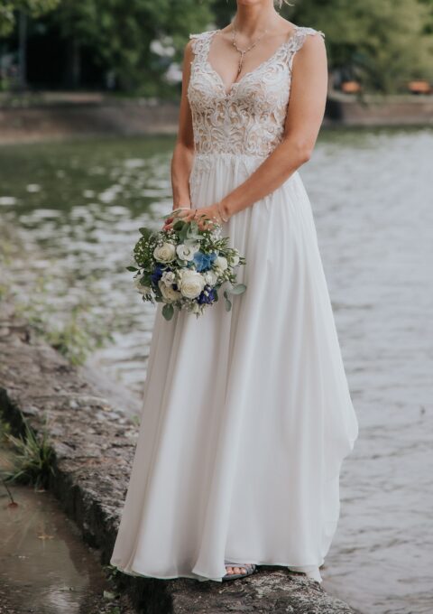 Second Hand Brautkleid Mariage Rochelle 700/36 / ivory / EU36 A-Linie Gr. 36 Foto 1