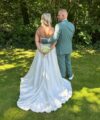 Second Hand Brautkleid Standesamt Gr. 44 Maßgeschneidert Foto 4