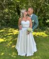 Second Hand Brautkleid Standesamt Gr. 44 Maßgeschneidert Foto 2