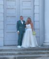 Second Hand Brautkleid Standesamt Gr. 44 Maßgeschneidert Foto 5