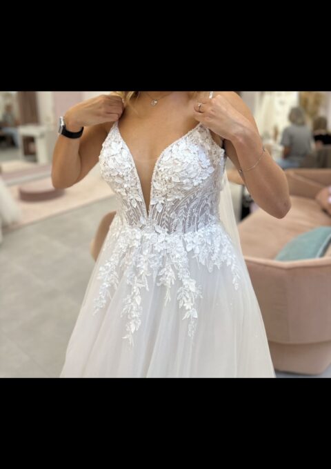 Second Hand Brautkleid Vanilla Sposa A-Linie Gr. 42 Foto 1