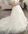 Second Hand Brautkleid Bianco Evento D3314IQ11 A-Linie Gr. 38 Neu & ungetragen Foto 2