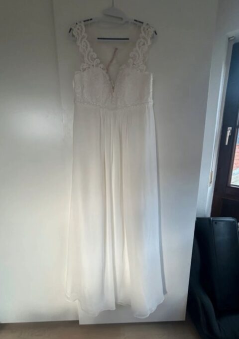 Second Hand Brautkleid Ladybird 12 1 3 9 87 0 A-Linie Gr. 44 Foto 1