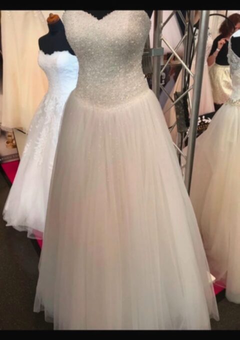 Second Hand Brautkleid Miss Germany Collection A-Linie Gr. 40 Neu &amp ungetragen Foto 1