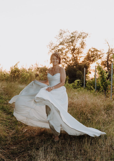 Second Hand Brautkleid Weise Fashion A-Linie Gr. 38 Foto 1