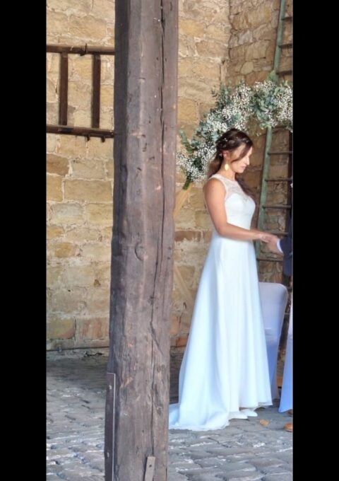 Second Hand Brautkleid A-Linie Gr. 36 Foto 1