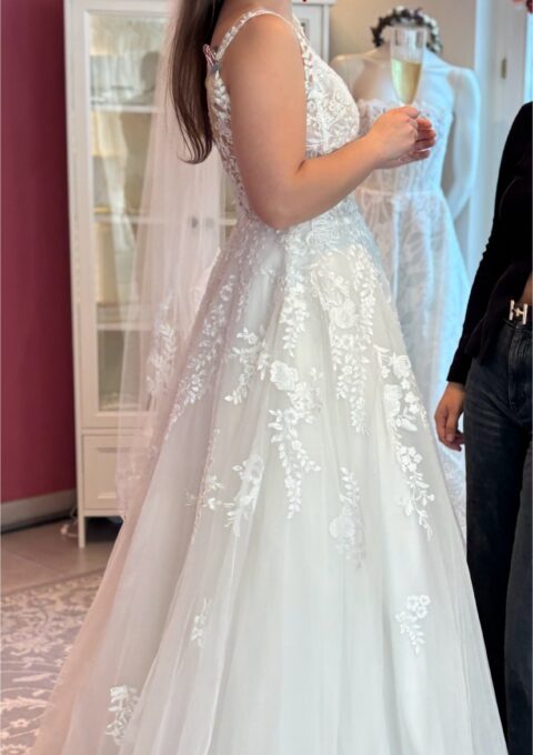 Second Hand Brautkleid Eddy K A-Linie Gr. 36 Maßgeschneidert Foto 1